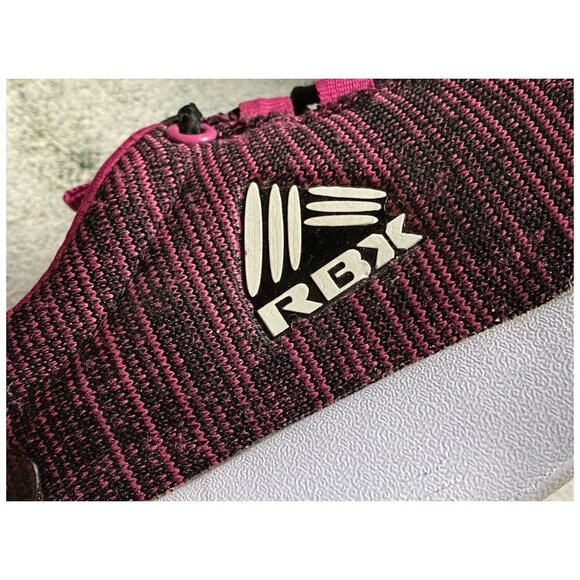 RBX Rayna Black/Pink Flyknit Running Cross Trainer Sneakers Womens Sz 8.5 - Picture 4 of 9